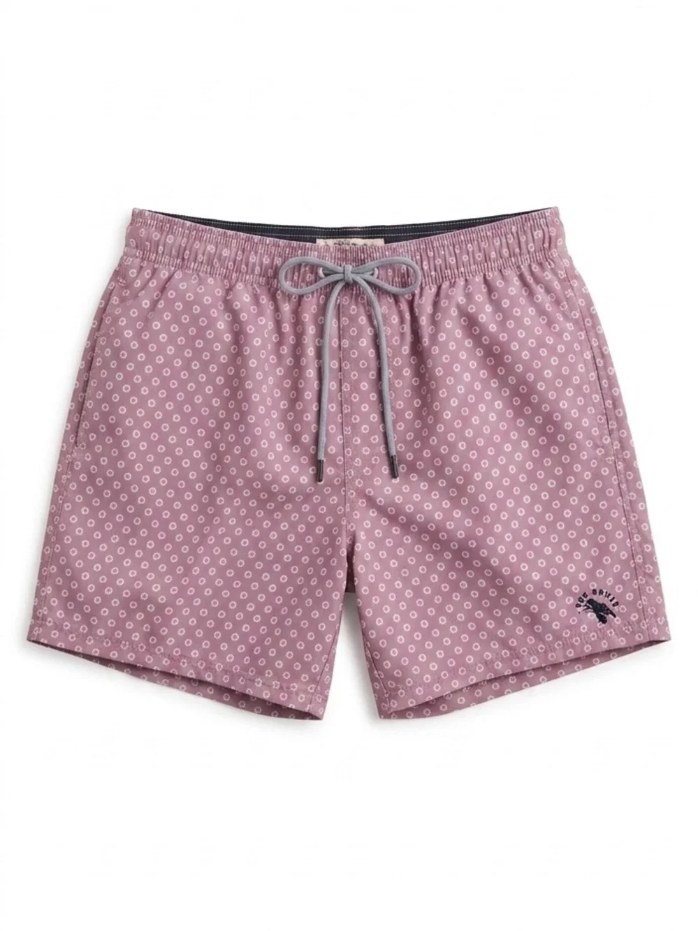 Ted Baker Men's Pink Geometric Print Swim Trunks Shorts Size 2 Medium